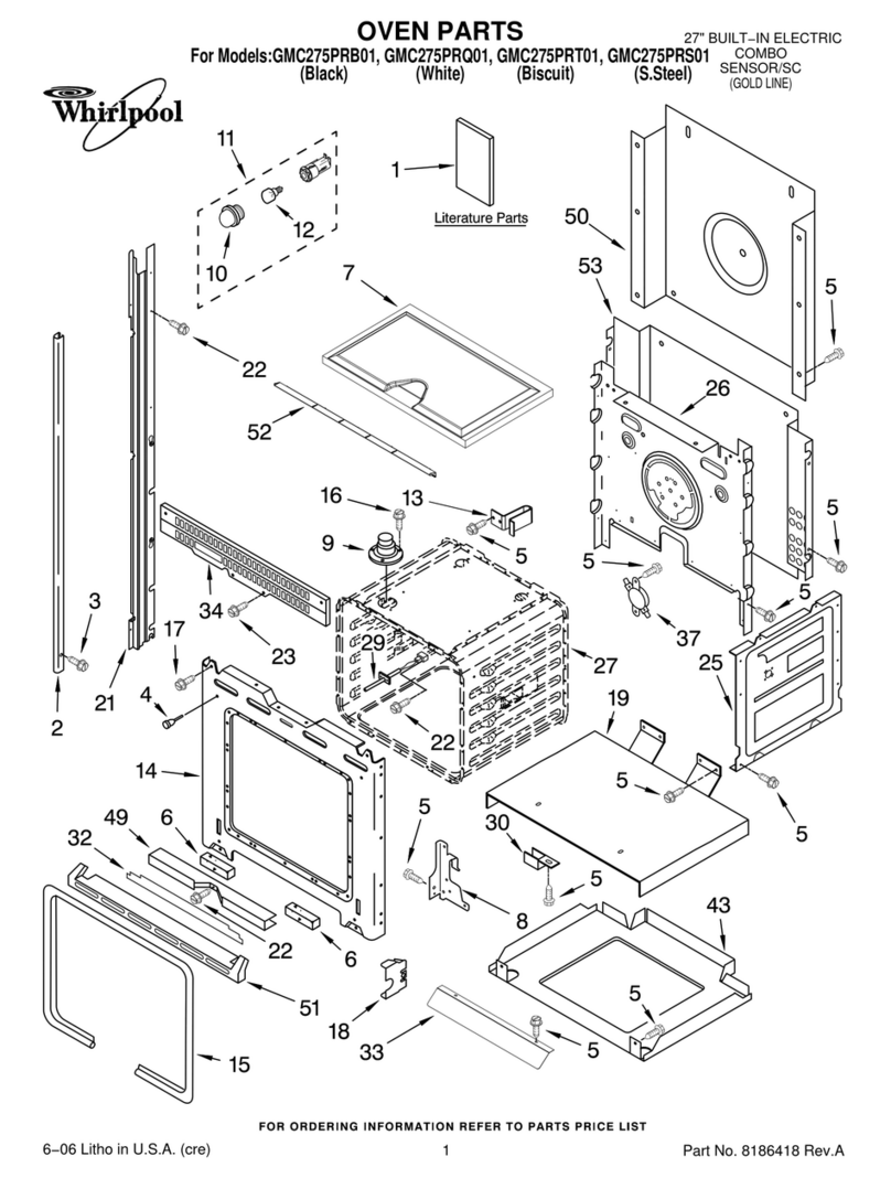 Whirlpool GMC275PRB01 parts list