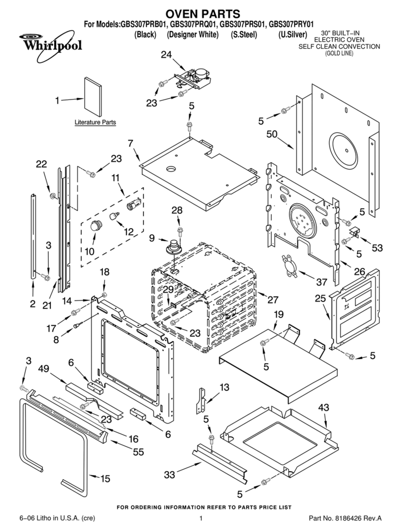 Whirlpool GBS307PRB01 parts list Whirlpool GBS307PRB01 parts list