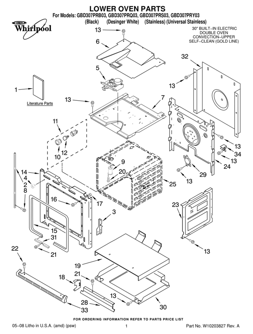 Whirlpool GBD307PRB03 parts list