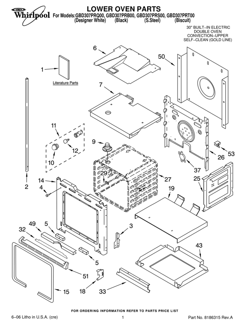 Whirlpool GBD307PRB00 parts manual