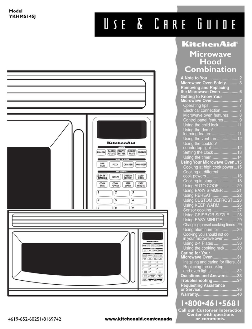 Whirlpool YKHMS145J Use & care guide