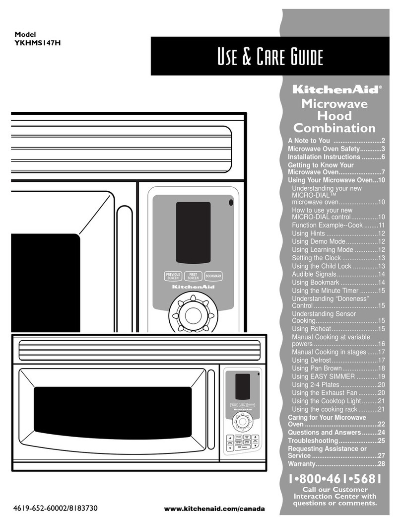 Whirlpool YKHMS147H Use and care guide