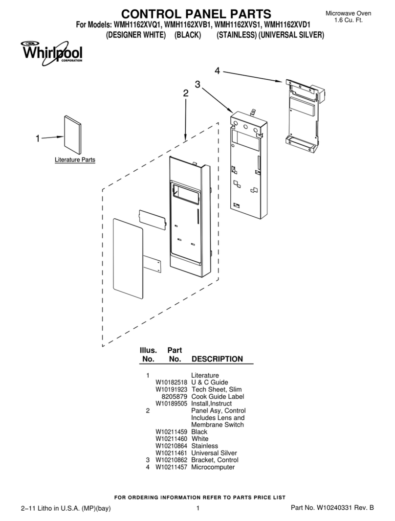 Whirlpool WMH1162XVB1 User manual
