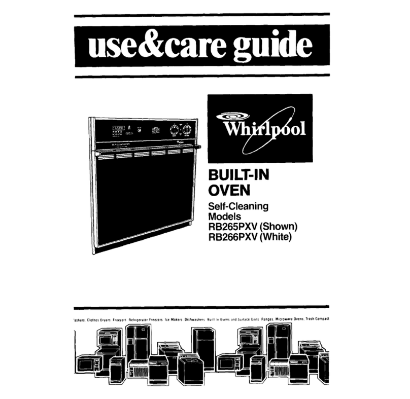Whirlpool RB265PXV User manual Whirlpool RB265PXV User manual
