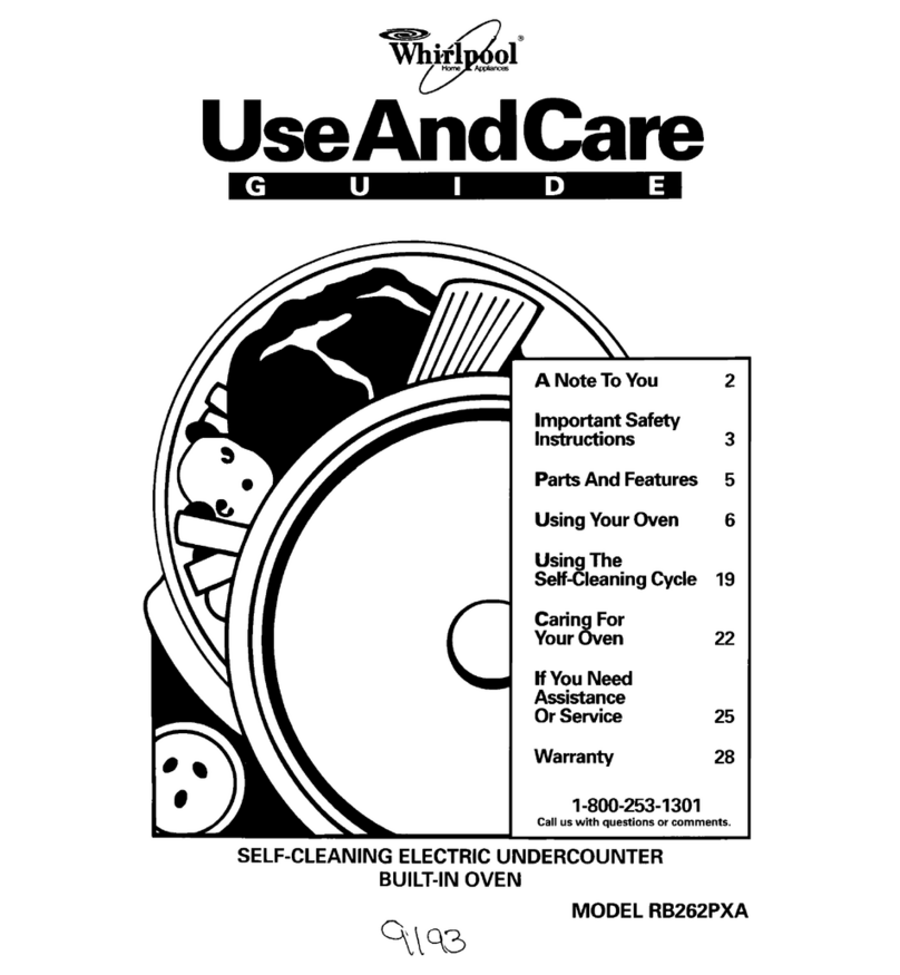Whirlpool RB262PXA Use and care guide