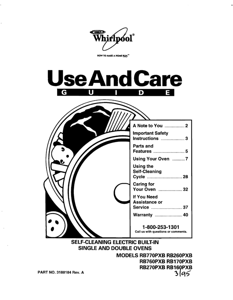 Whirlpool RB16 PXB User manual