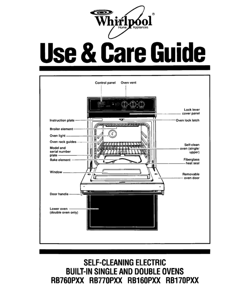 Whirlpool RB160PXX Use and care guide
