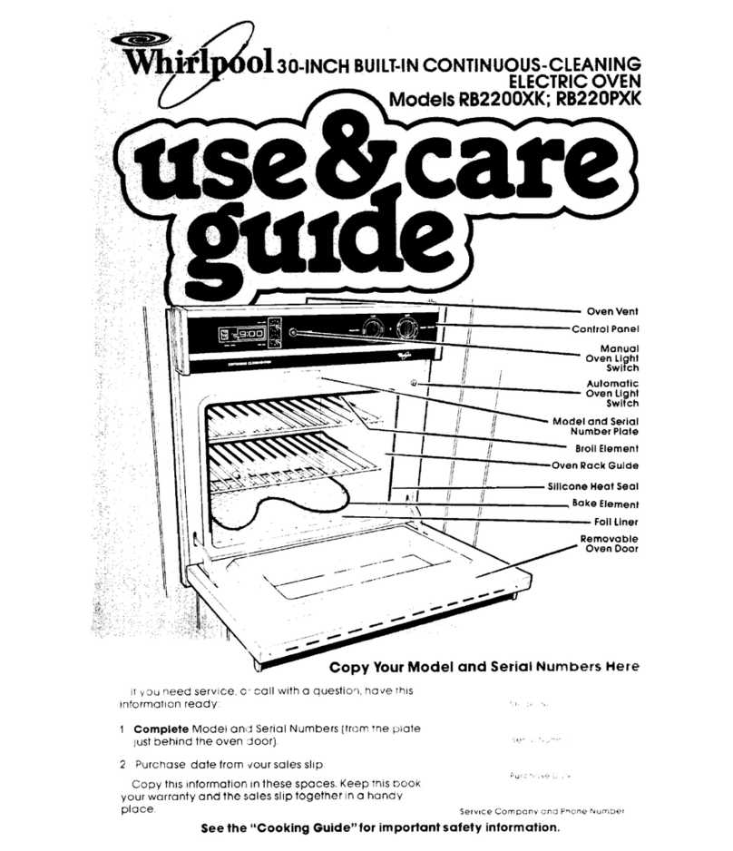 Whirlpool R82200XK Use & care guide