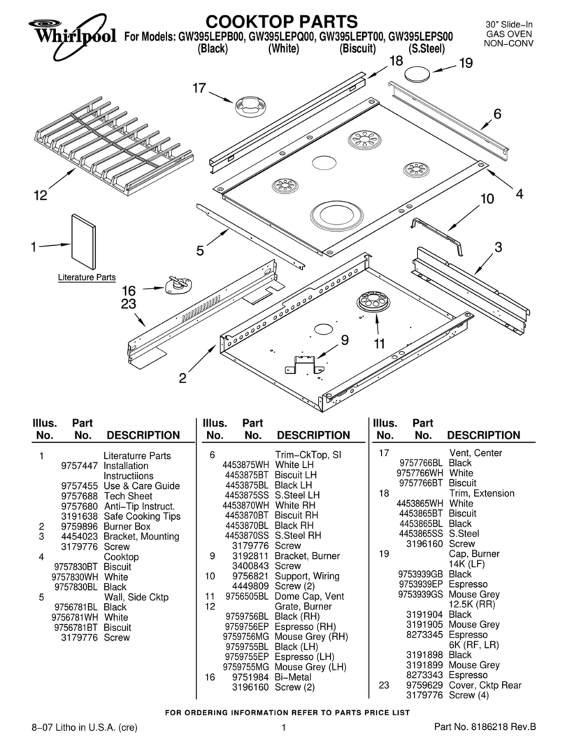 Whirlpool GW395LEPB00 parts list