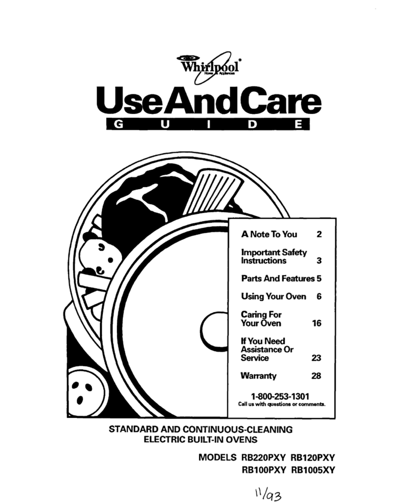 Whirlpool RBIZOPXY User manual