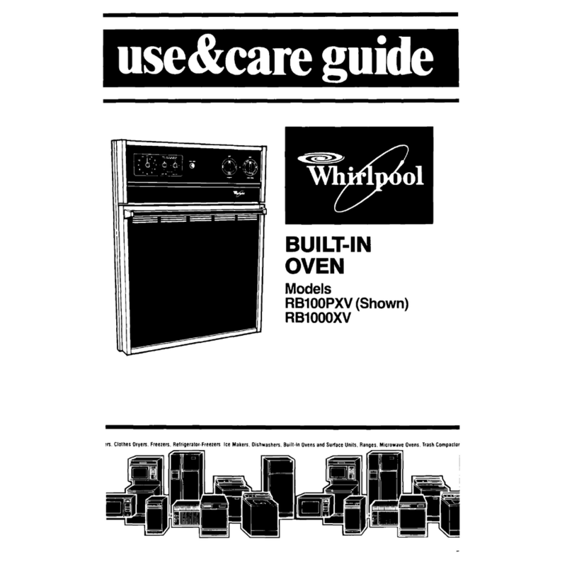 Whirlpool RBIOOOXV Use and care guide Whirlpool RBIOOOXV Use and care guide