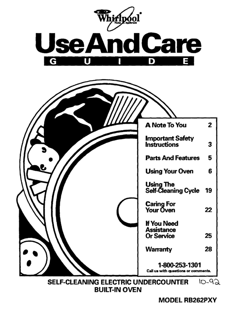 Whirlpool RB262PXY User manual
