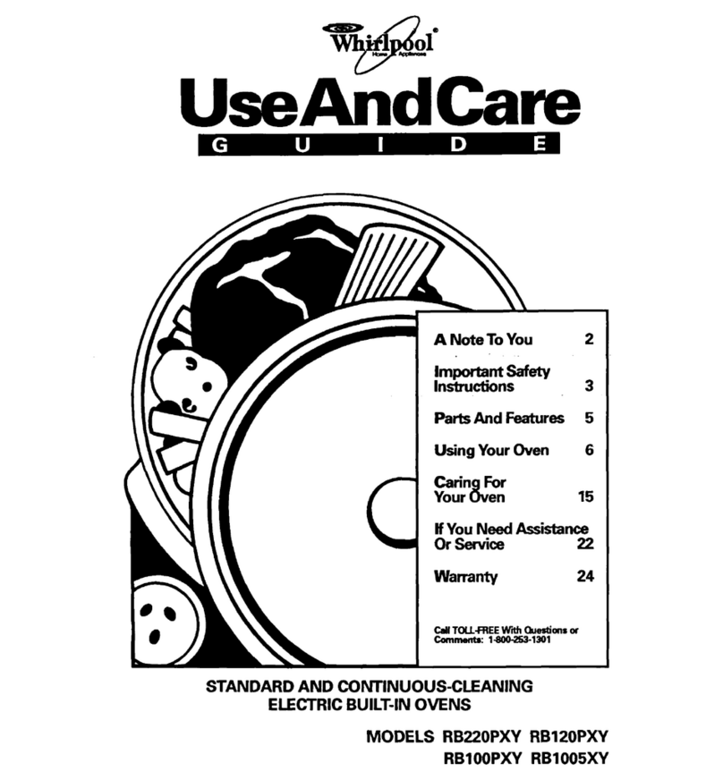 Whirlpool RB220PXY Use and care guide Whirlpool RB220PXY Use and care guide