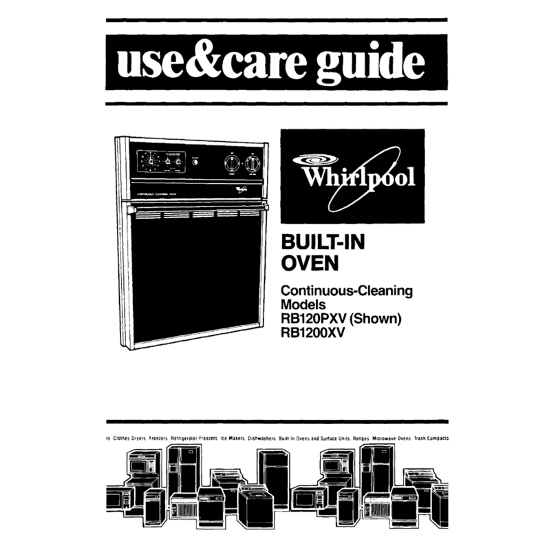 Whirlpool RB1200XV Use & care guide