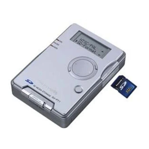 Panasonic SV-PT1 User manual Panasonic SV-PT1 User manual