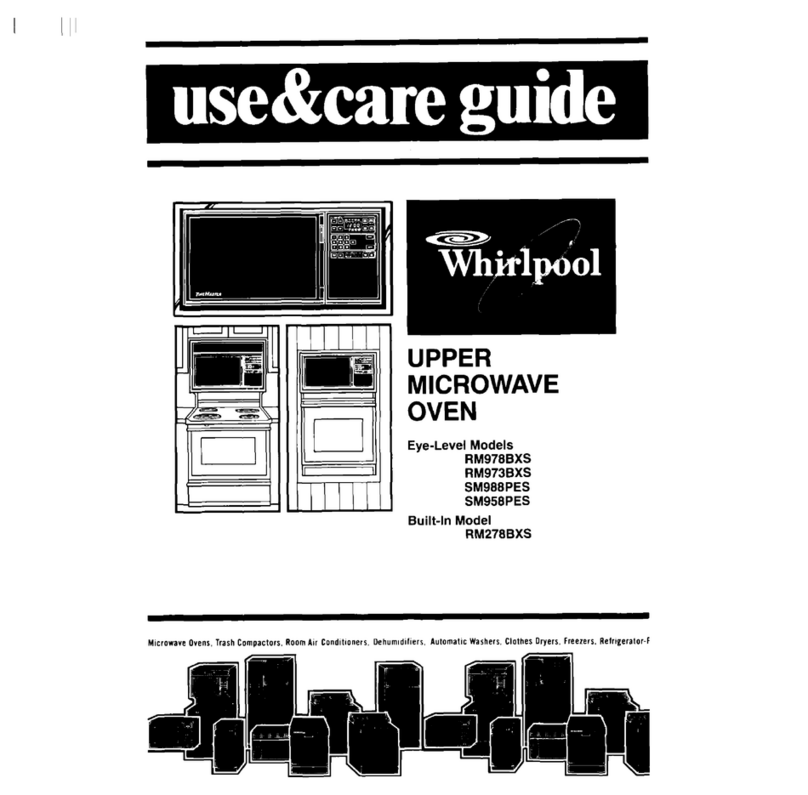 Whirlpool RM978BXS Use & care guide
