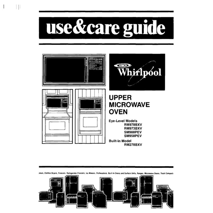 Whirlpool RM973BXV Use & care guide