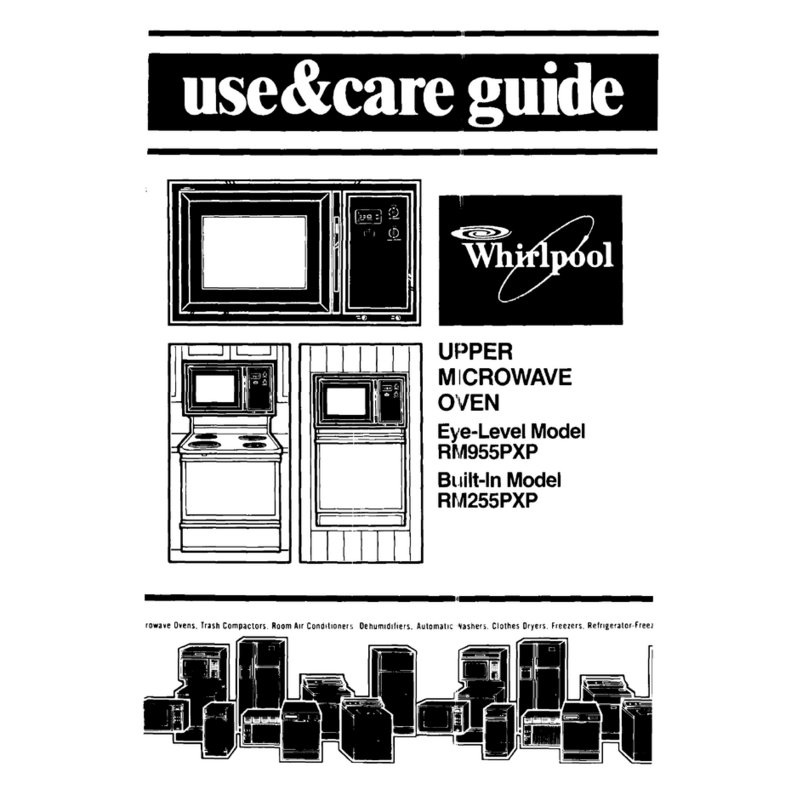 Whirlpool RM955PXP User manual