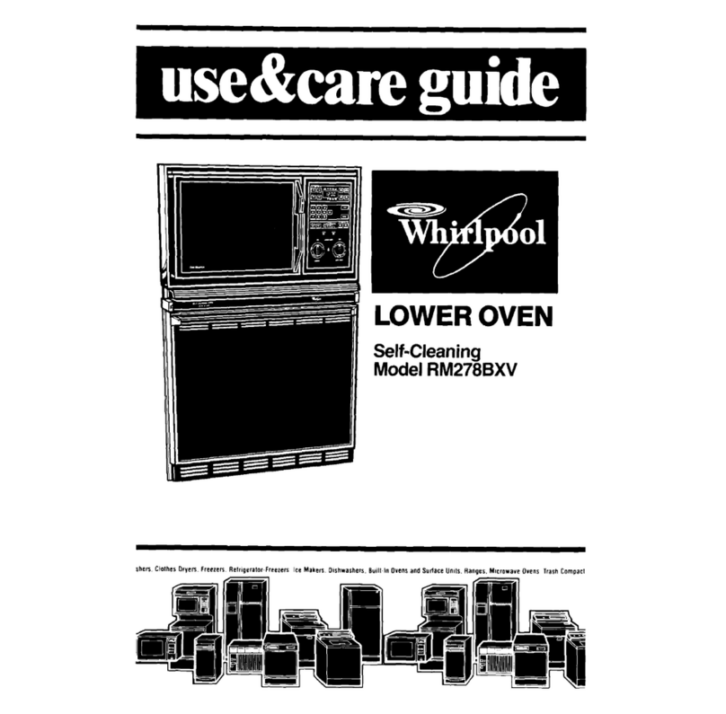 Whirlpool RM278BXV User manual Whirlpool RM278BXV User manual
