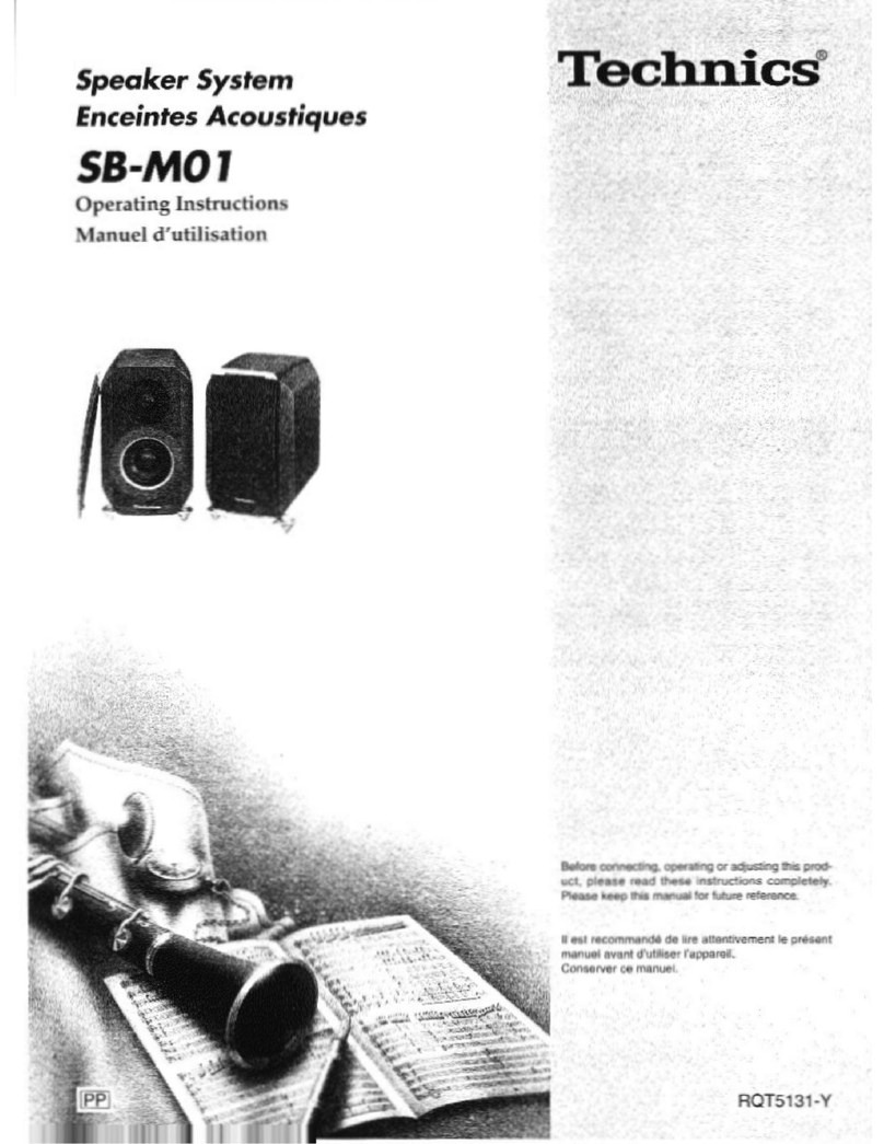 Technics SB-M01 User manual