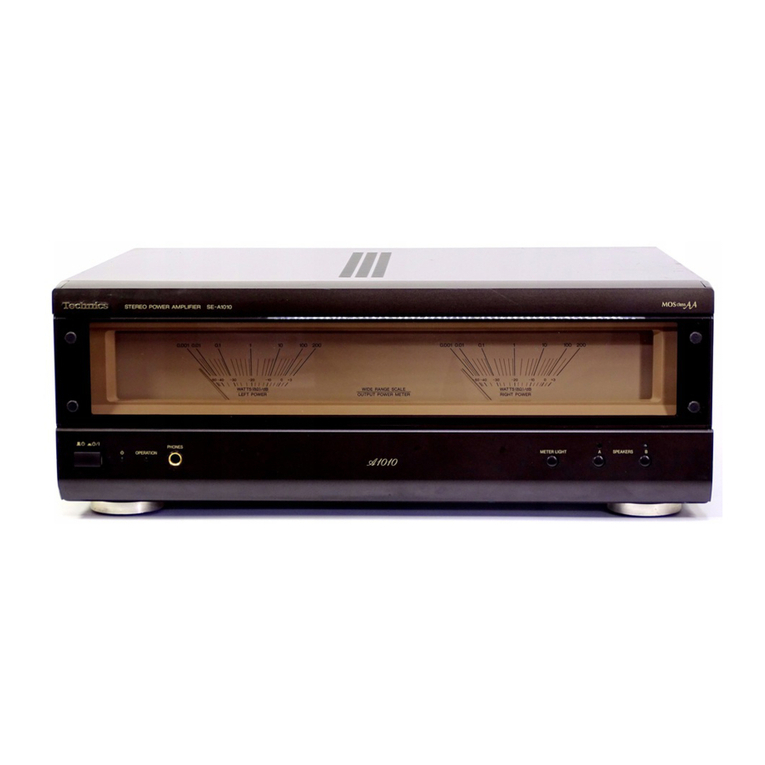 Technics SEA1010 - STEREO POWER AMPLIFI User manual Technics SEA1010 - STEREO POWER AMPLIFI User manual