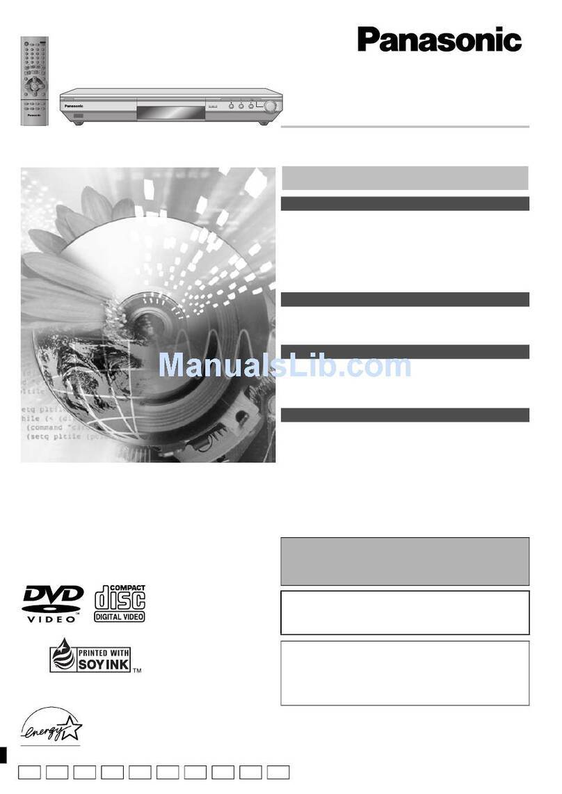 Panasonic DVD-S35S - Ultra-Slim Progressive-Scan DVD User manual