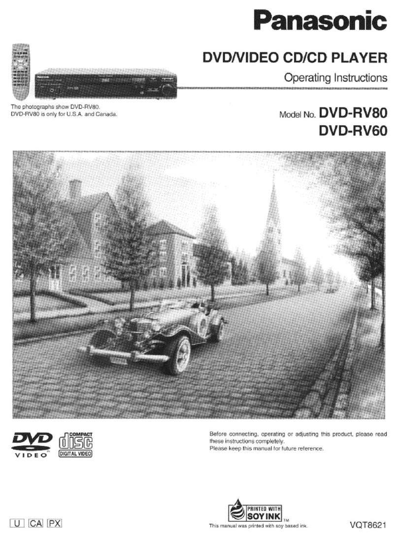 Panasonic DVD-RV80 User manual