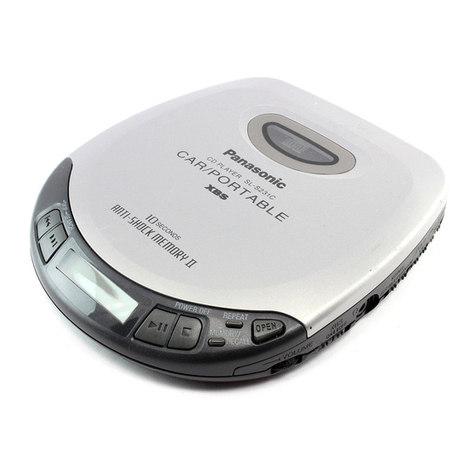 Panasonic SLS232C - PORT. COMPACT DISC operating instructions