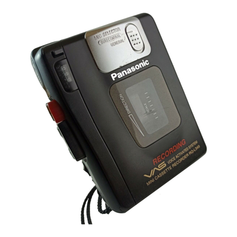 Panasonic RQ-L31 - Cassette Dictaphone User manual