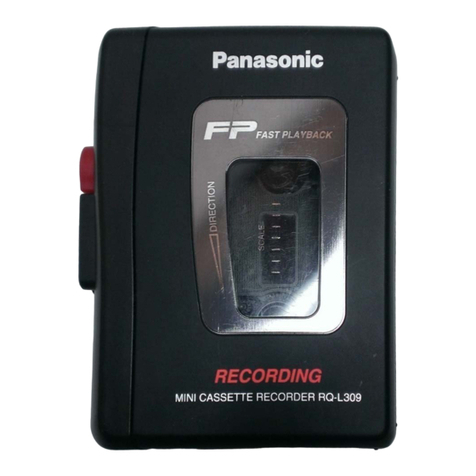 Panasonic RQ-L309 User manual