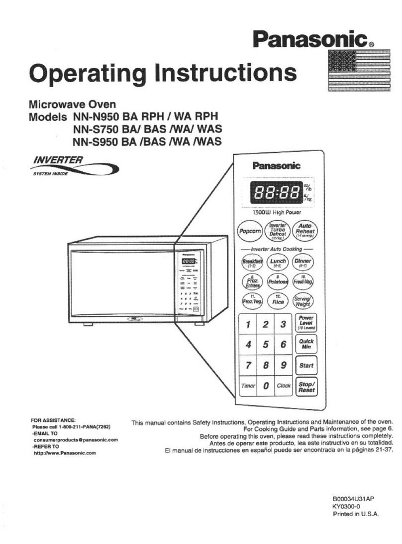 Panasonic NN-S950WA operating instructions