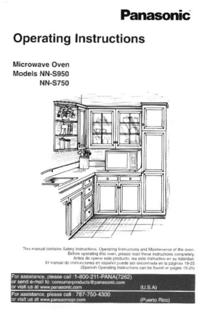 Panasonic NN-S950WA User manual Panasonic NN-S950WA User manual