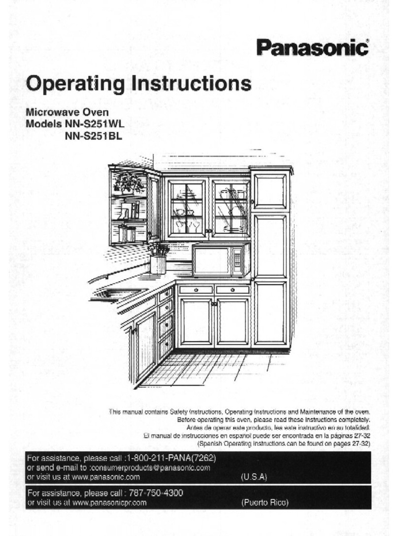 Panasonic NN-S251WL operating instructions