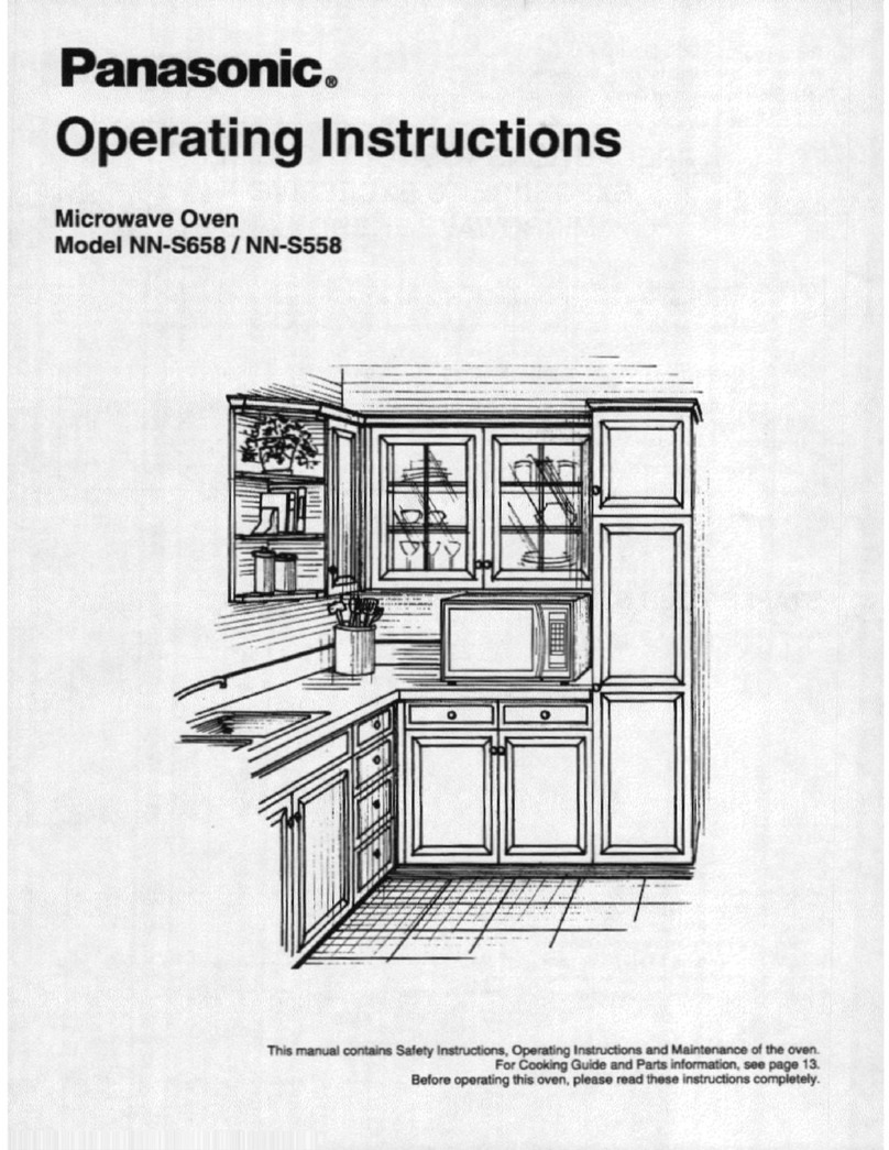 Panasonic NN-S658BA operating instructions