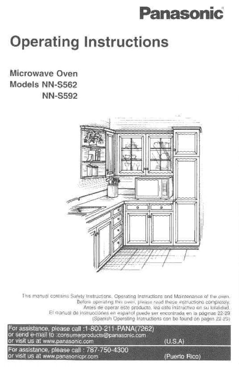 Panasonic NN-S592SF User manual Panasonic NN-S592SF User manual