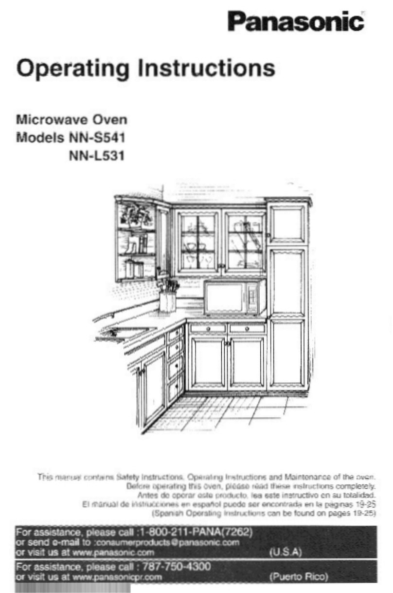 Panasonic NN-L531WF operating instructions
