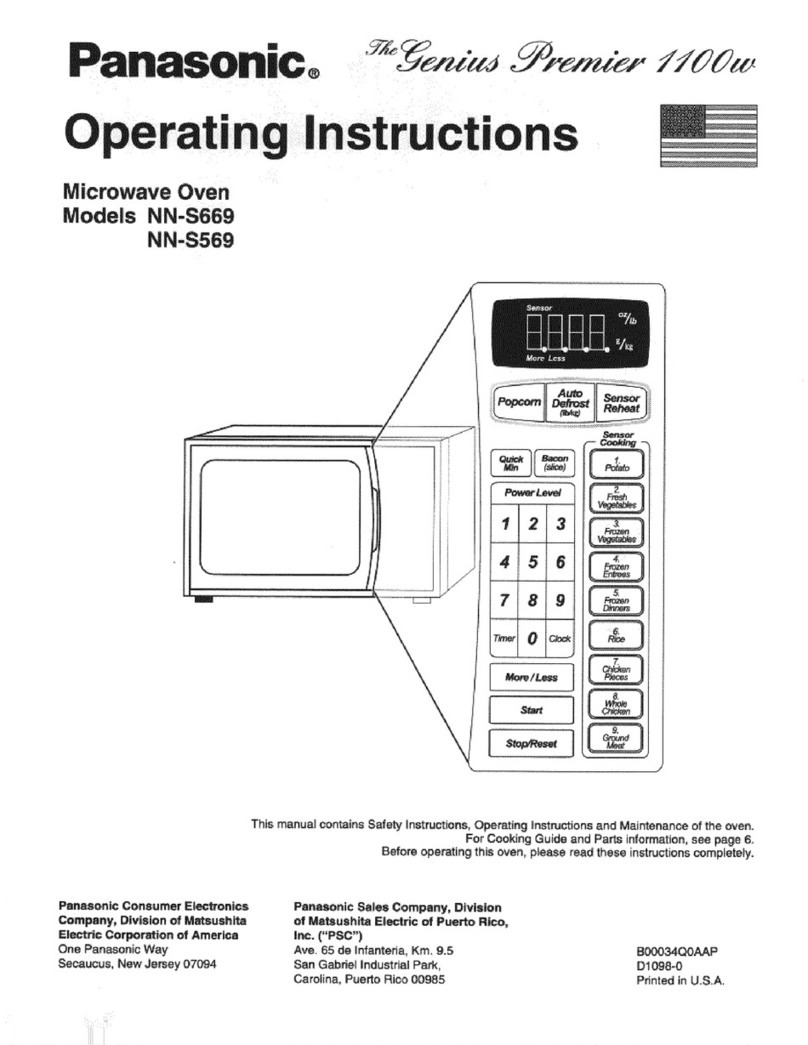 Panasonic NN-S669BA User manual