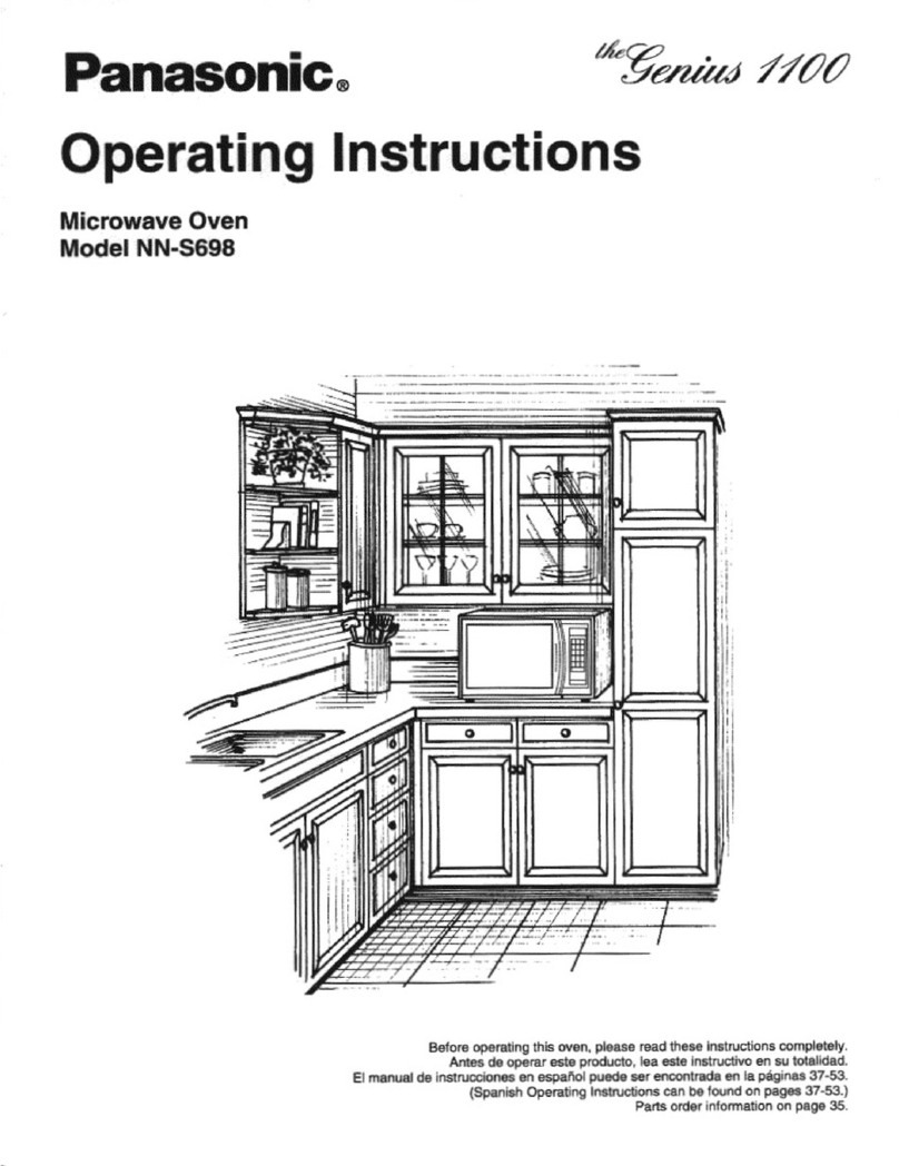Panasonic NN-S698BA operating instructions