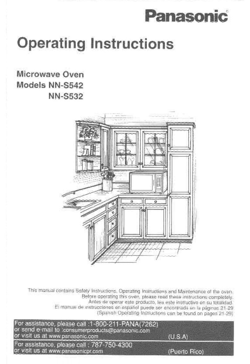 Panasonic NN-S542WF User manual