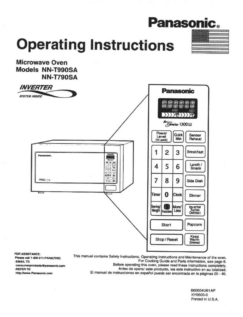 Panasonic Inverter NN-T790SA User manual