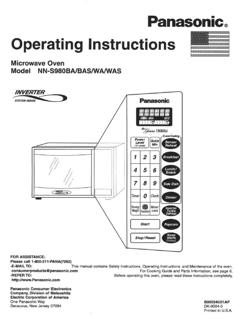 Panasonic NN-S980WA User manual