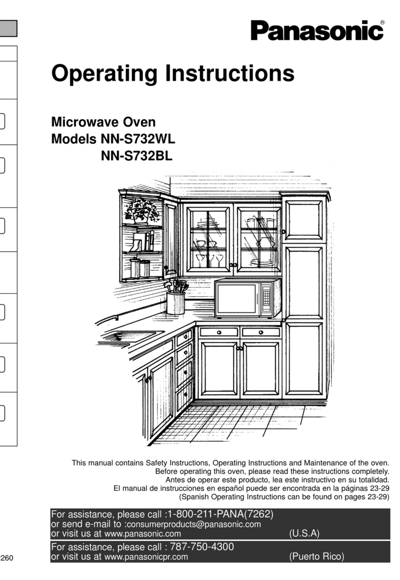Panasonic NN-S732WL operating instructions
