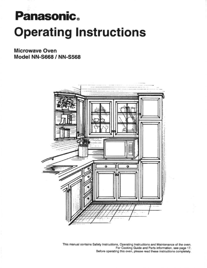 Panasonic NN-S568BA operating instructions