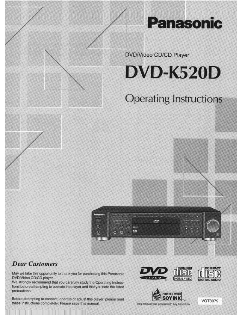 Panasonic DVD-K520 User manual