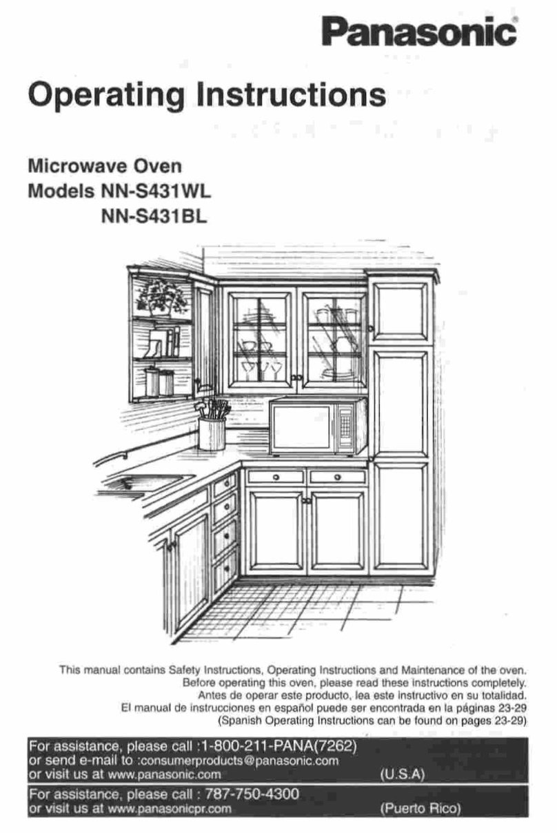 Panasonic NN-S431BL operating instructions Panasonic NN-S431BL operating instructions