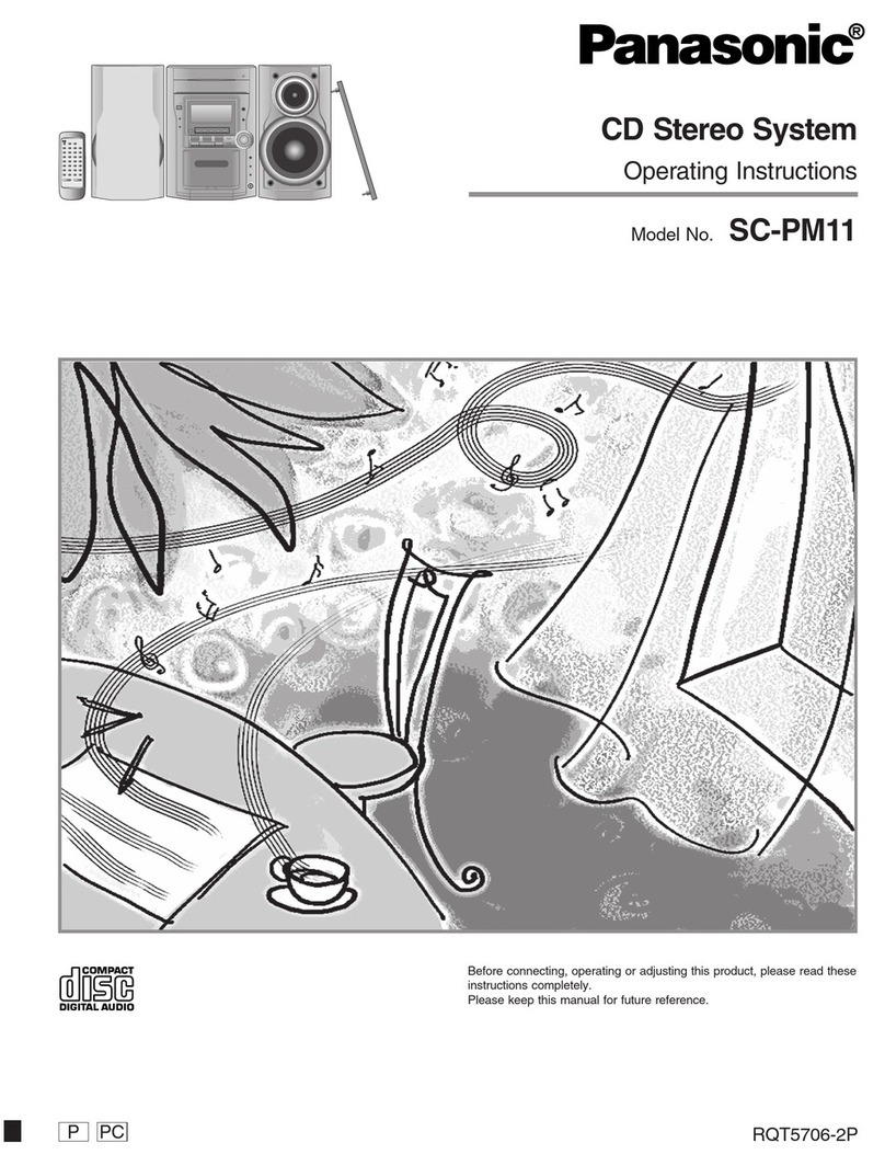 Panasonic SCPM11 - CD STEREO SYSTEM operating instructions Panasonic SCPM11 - CD STEREO SYSTEM operating instructions