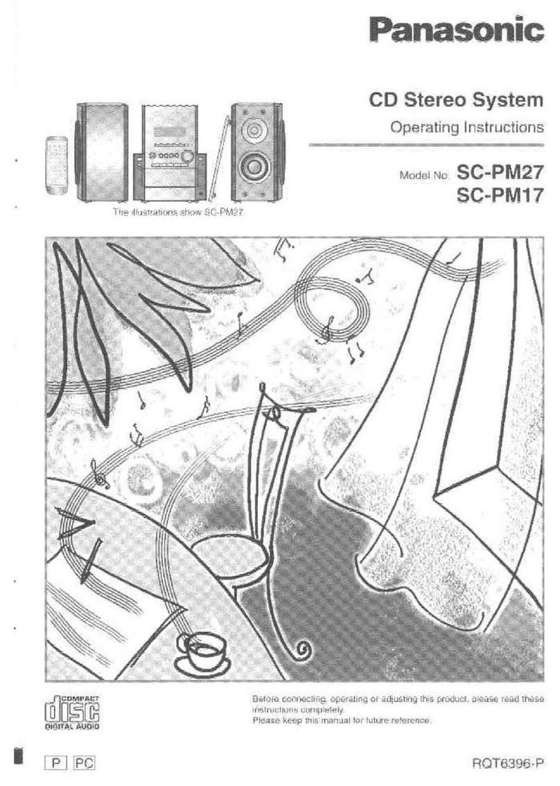 Panasonic SC-PM17 User manual