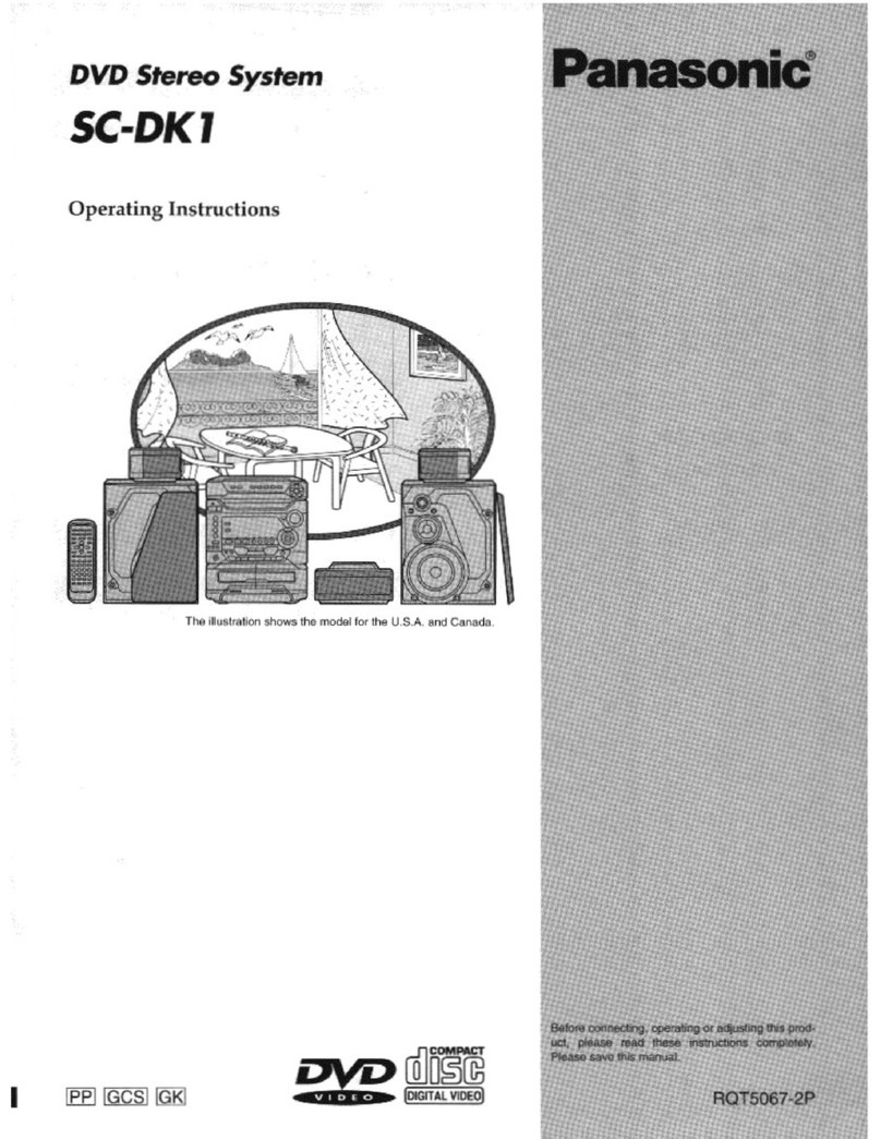 Panasonic SCDK1 - MINISYS 5-D DVD CHGR User manual
