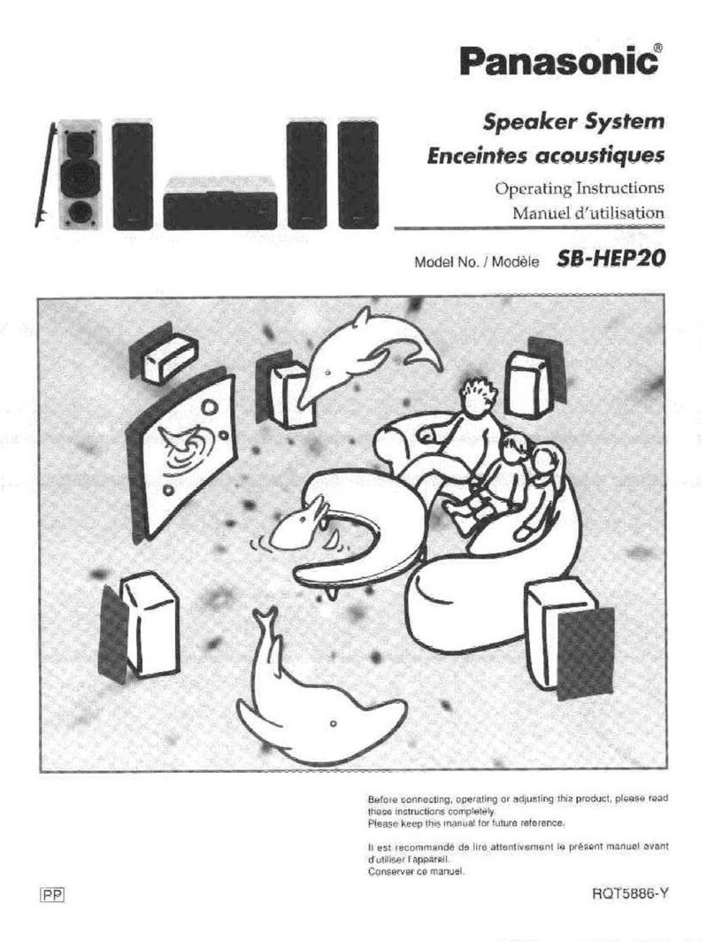 Panasonic SB-HEP20 User manual