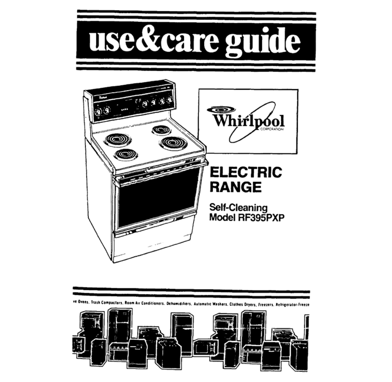 Whirlpool RF395PXP Use & care guide